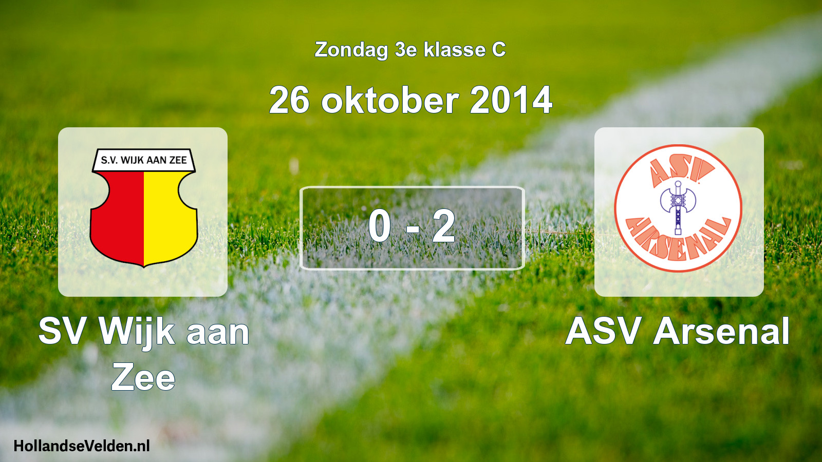 Total number of matches played: SV Wijk aan Zee - ASV Arsenal 0 - 2 (26 October 2014)