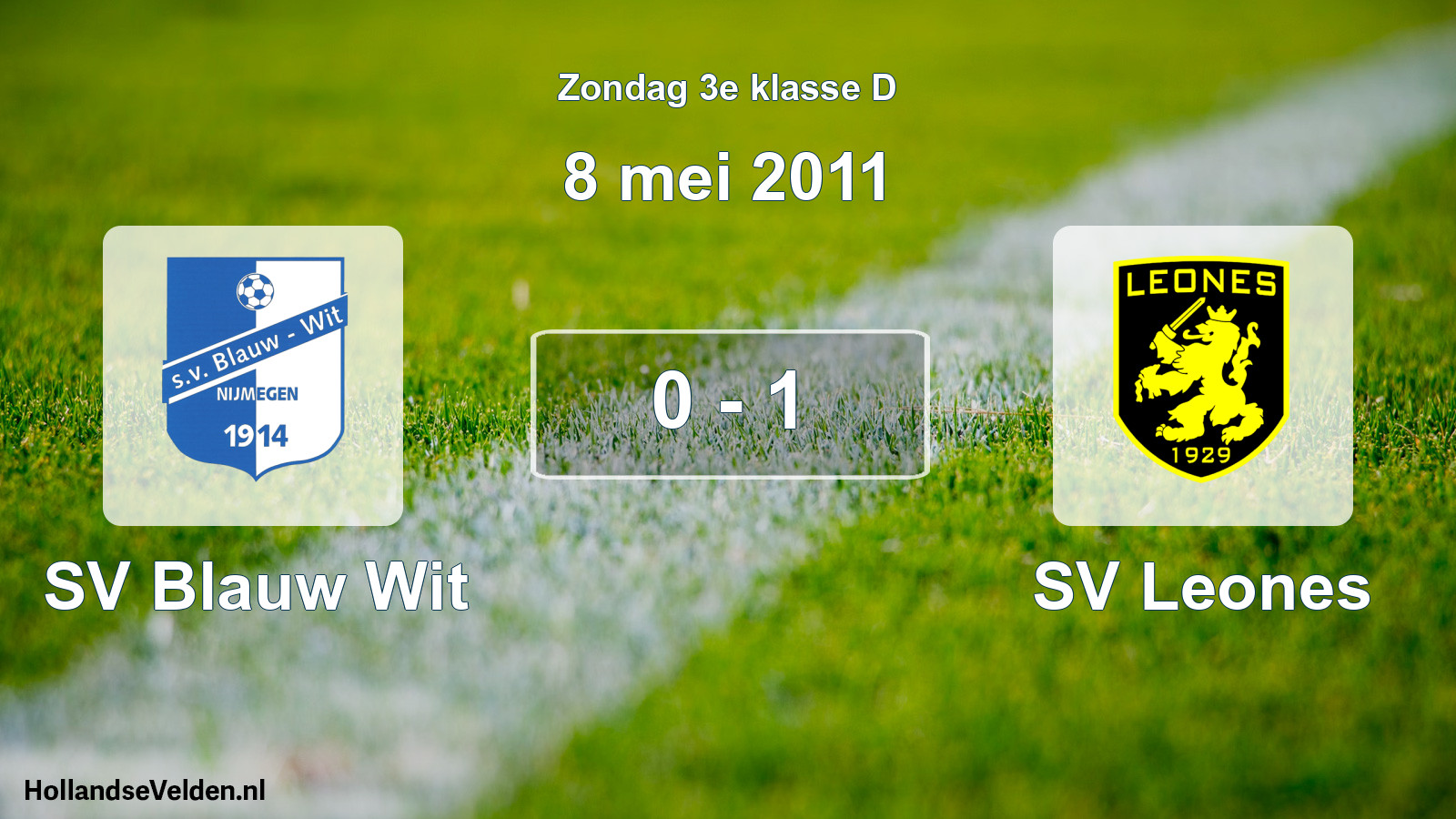 Total number of matches played: SV Blauw Wit - SV Leones 0 - 1 (8 May 2011)