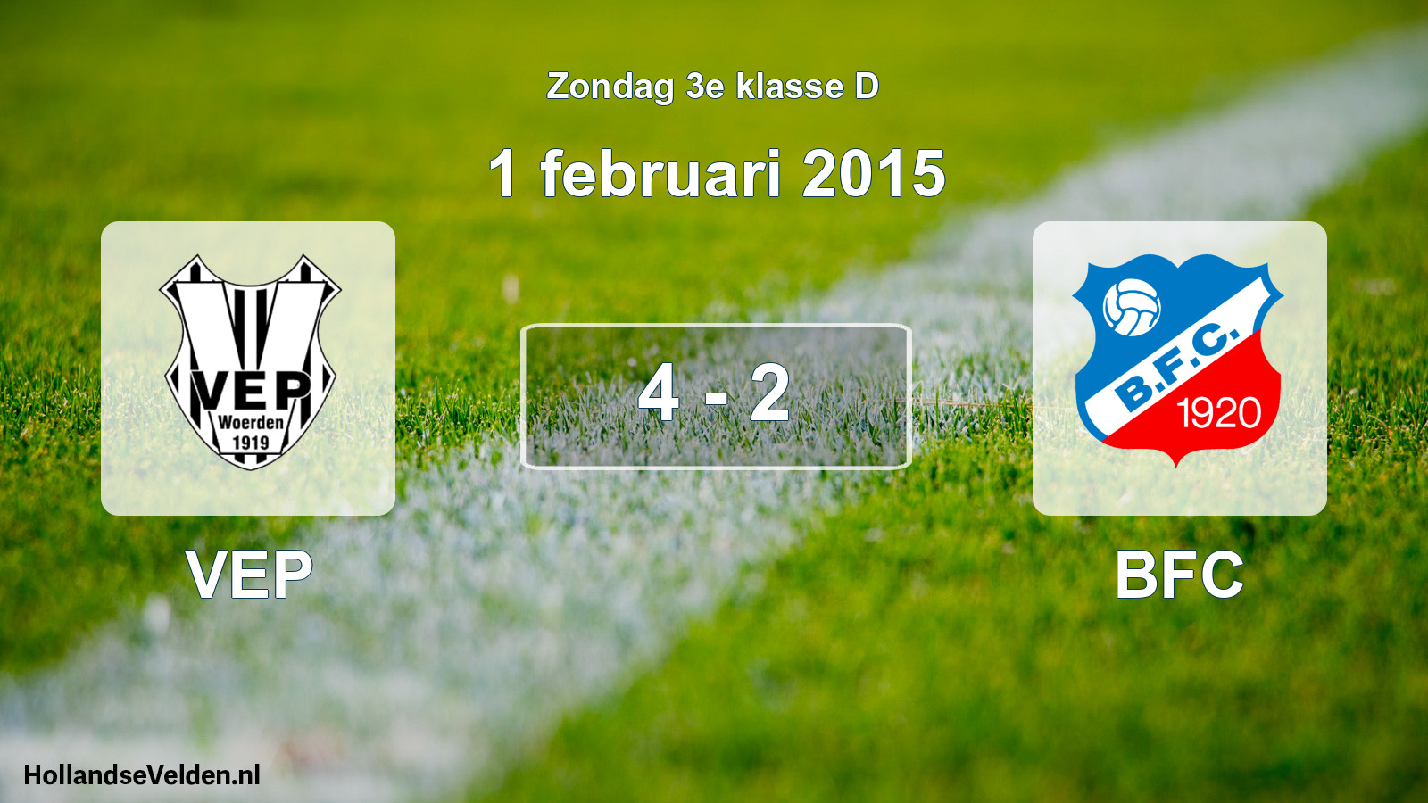 Total number of matches played: VEP - BFC 4 - 2 (1 February 2015)