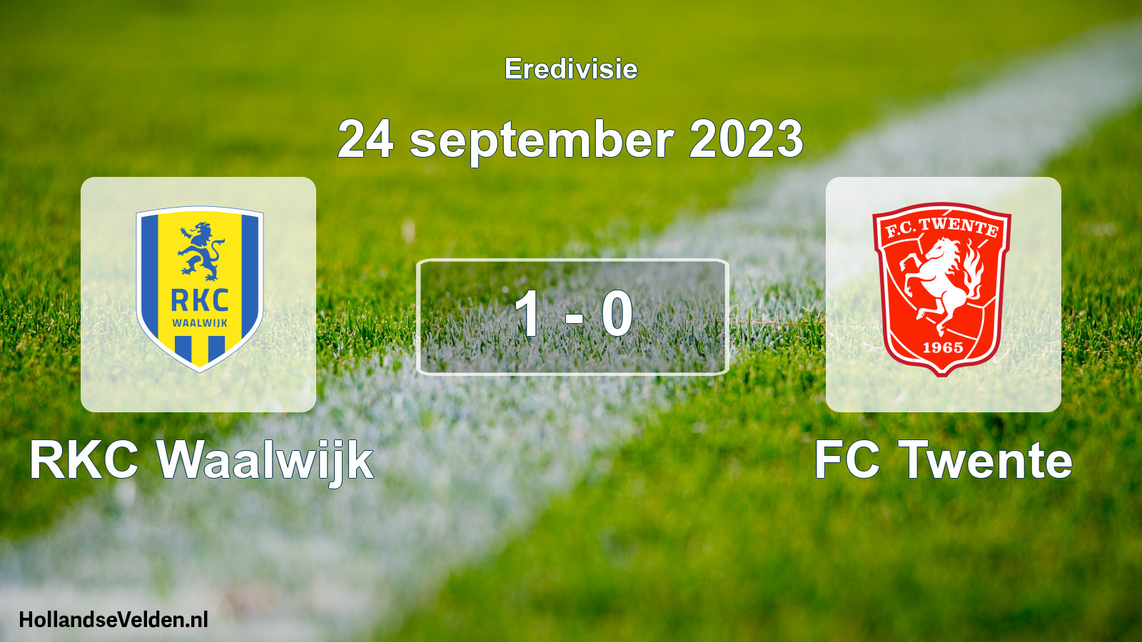 Total number of matches played: RKC Waalwijk - FC Twente 1 - 0 (24 September 2023)