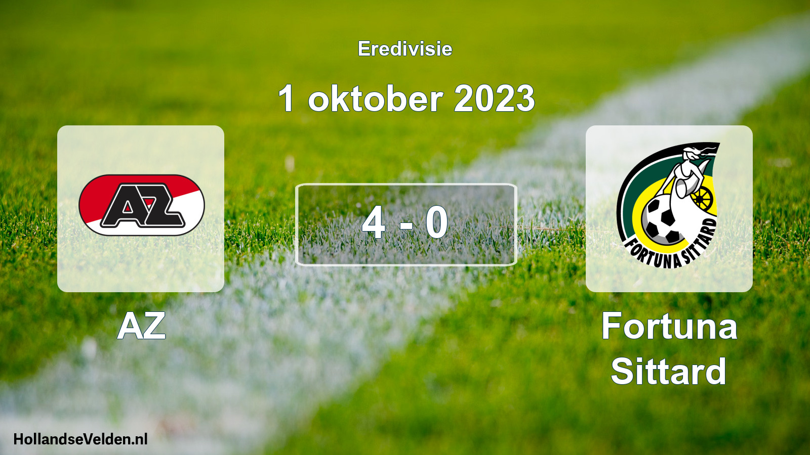 Total number of matches played: AZ - Fortuna Sittard 4 - 0 (1 October 2023)