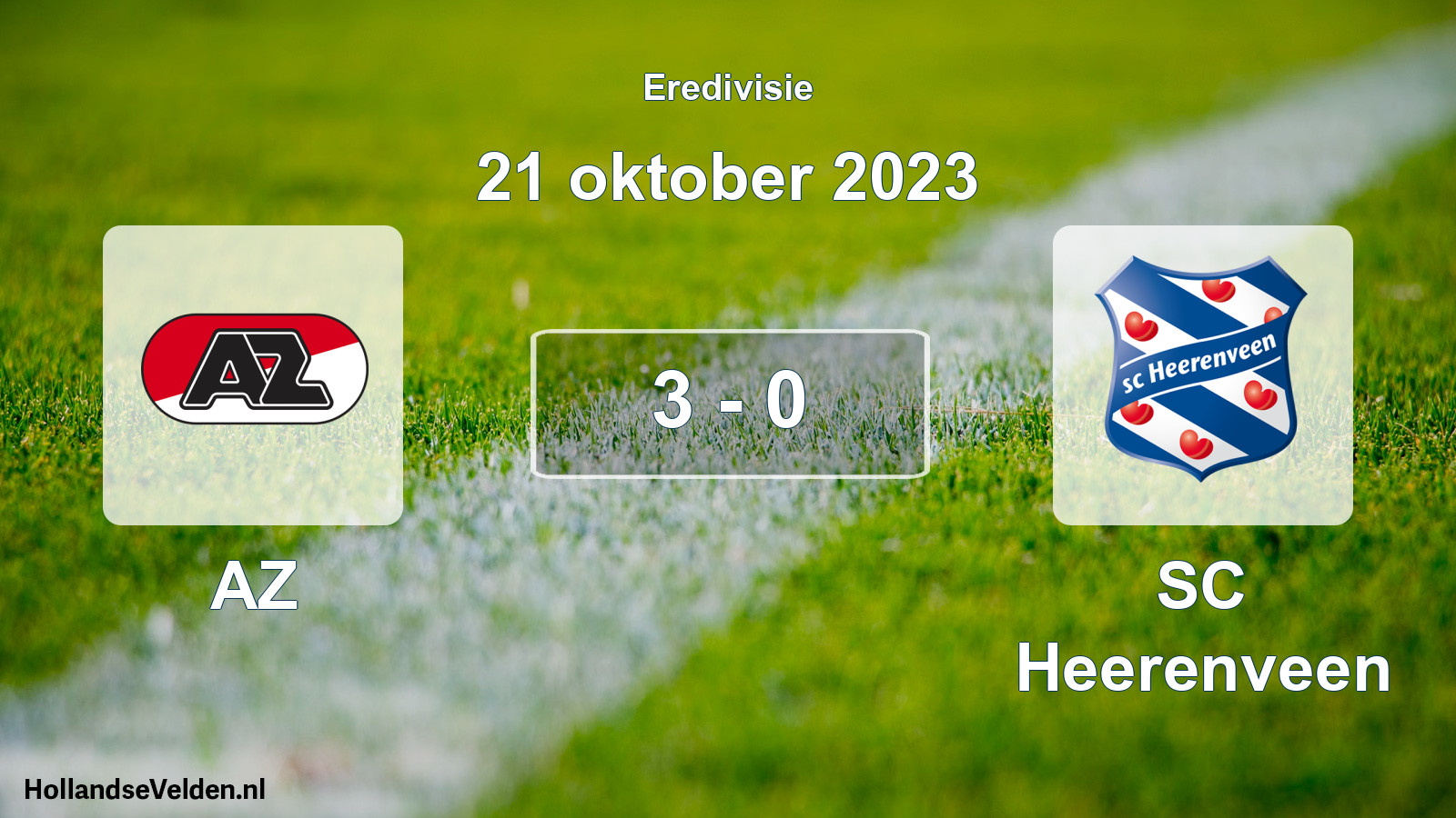 Total number of matches played: AZ - SC Heerenveen 3 - 0 (21 October 2023)