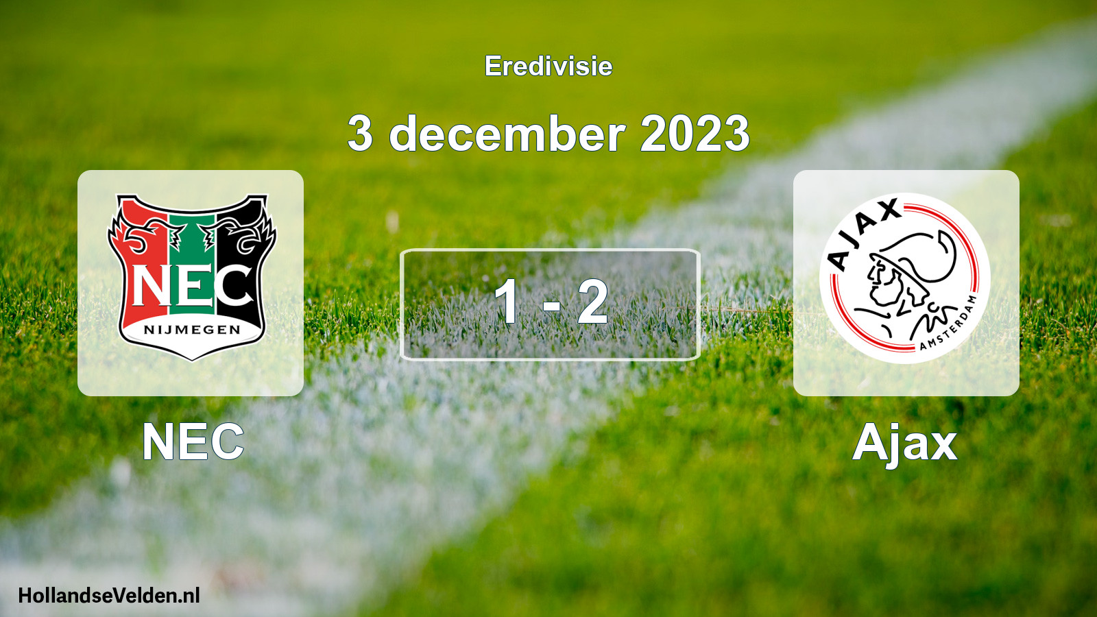 Total number of matches played: NEC - Ajax 1 - 2 (3 December 2023)