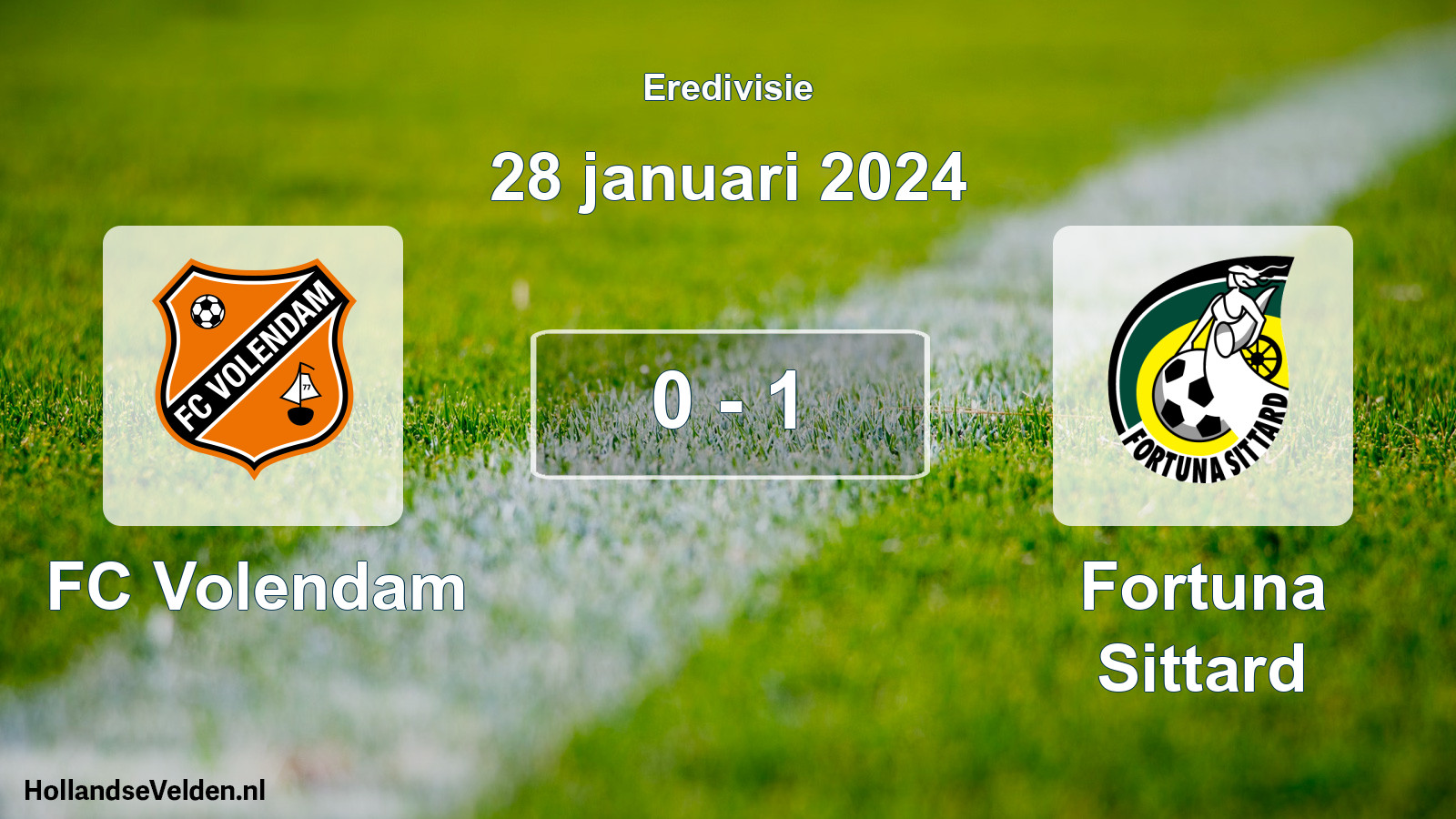 Total number of matches played: FC Volendam - Fortuna Sittard 0 - 1 (28 January 2024)
