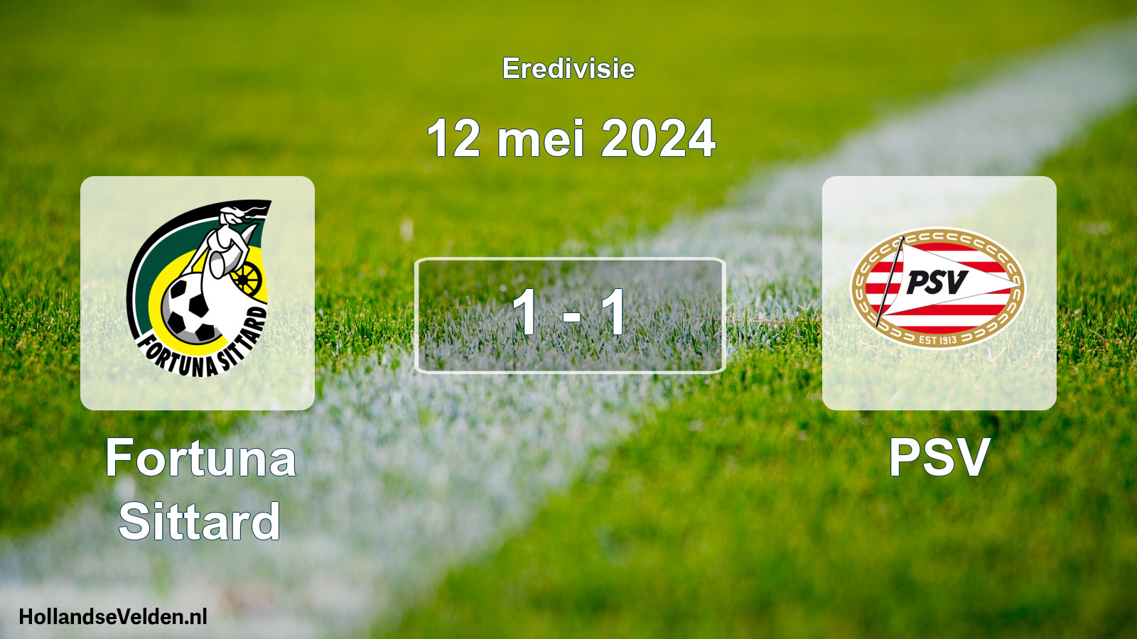 Total number of matches played: Fortuna Sittard - PSV 1 - 1 (12 May 2024)
