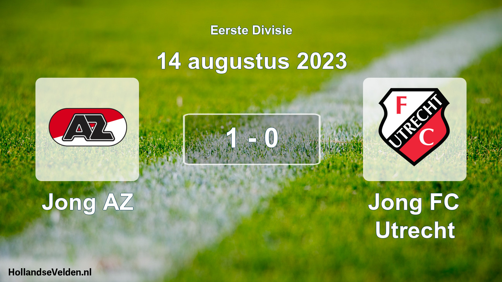 Total number of matches played: Jong AZ - Jong FC Utrecht 1 - 0 (14 August 2023)