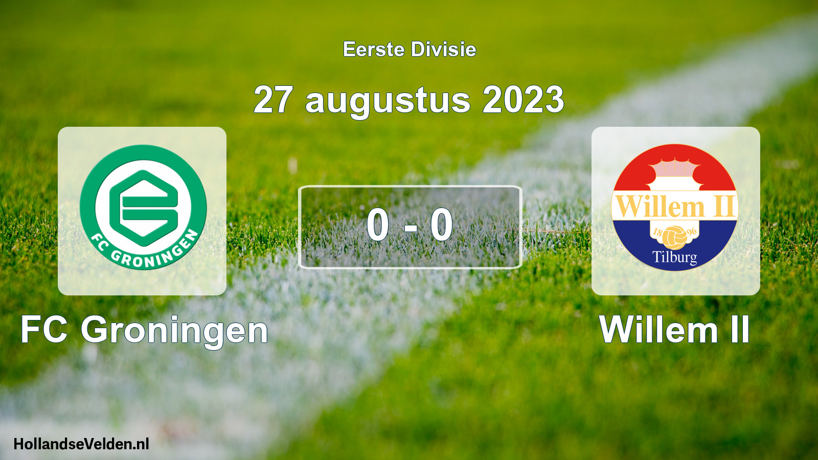 Total number of matches played: FC Groningen - Willem II 0 - 0 (27 August 2023)