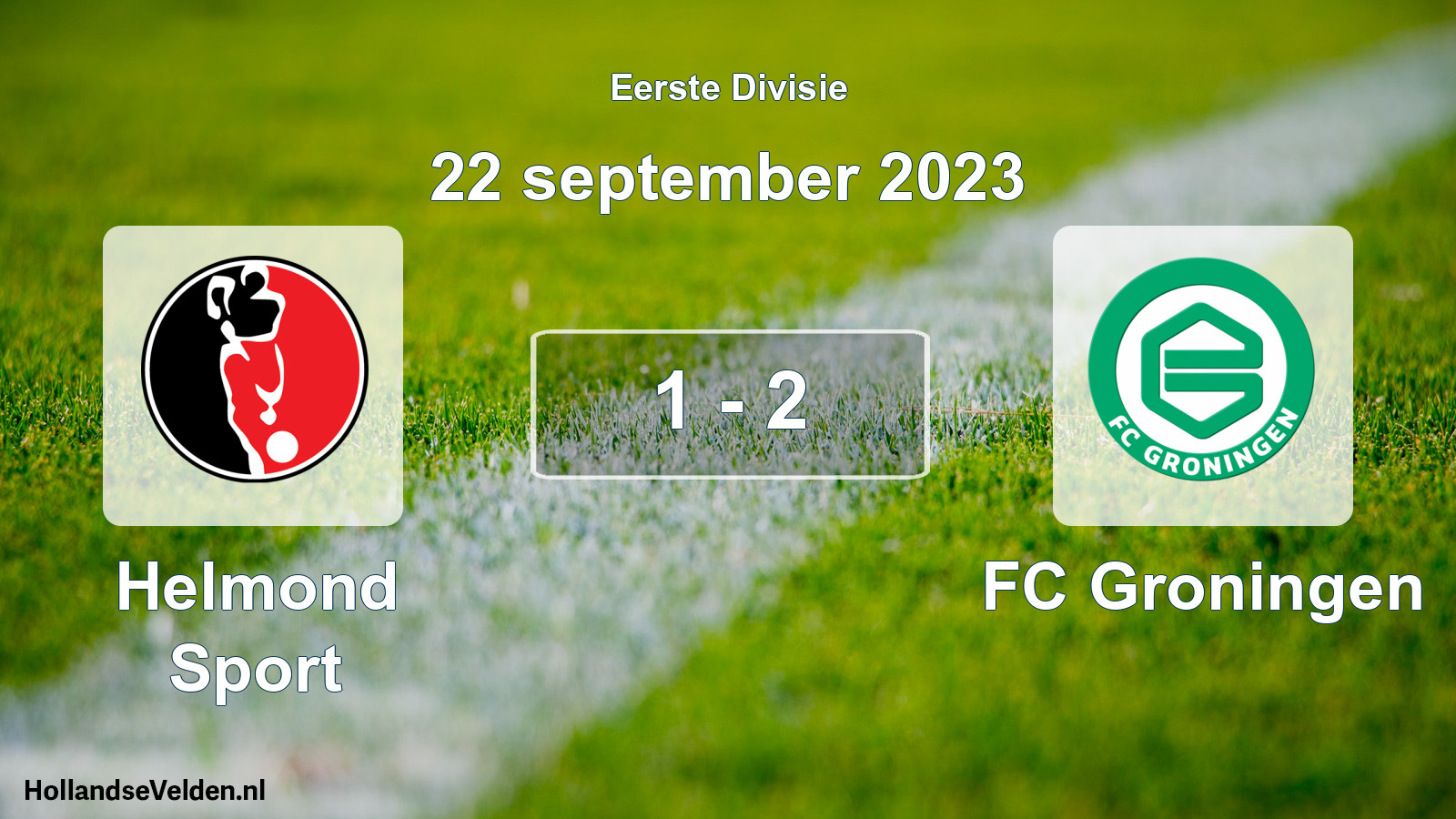 Total number of matches played: Helmond Sport - FC Groningen 1 - 2 (22 September 2023)