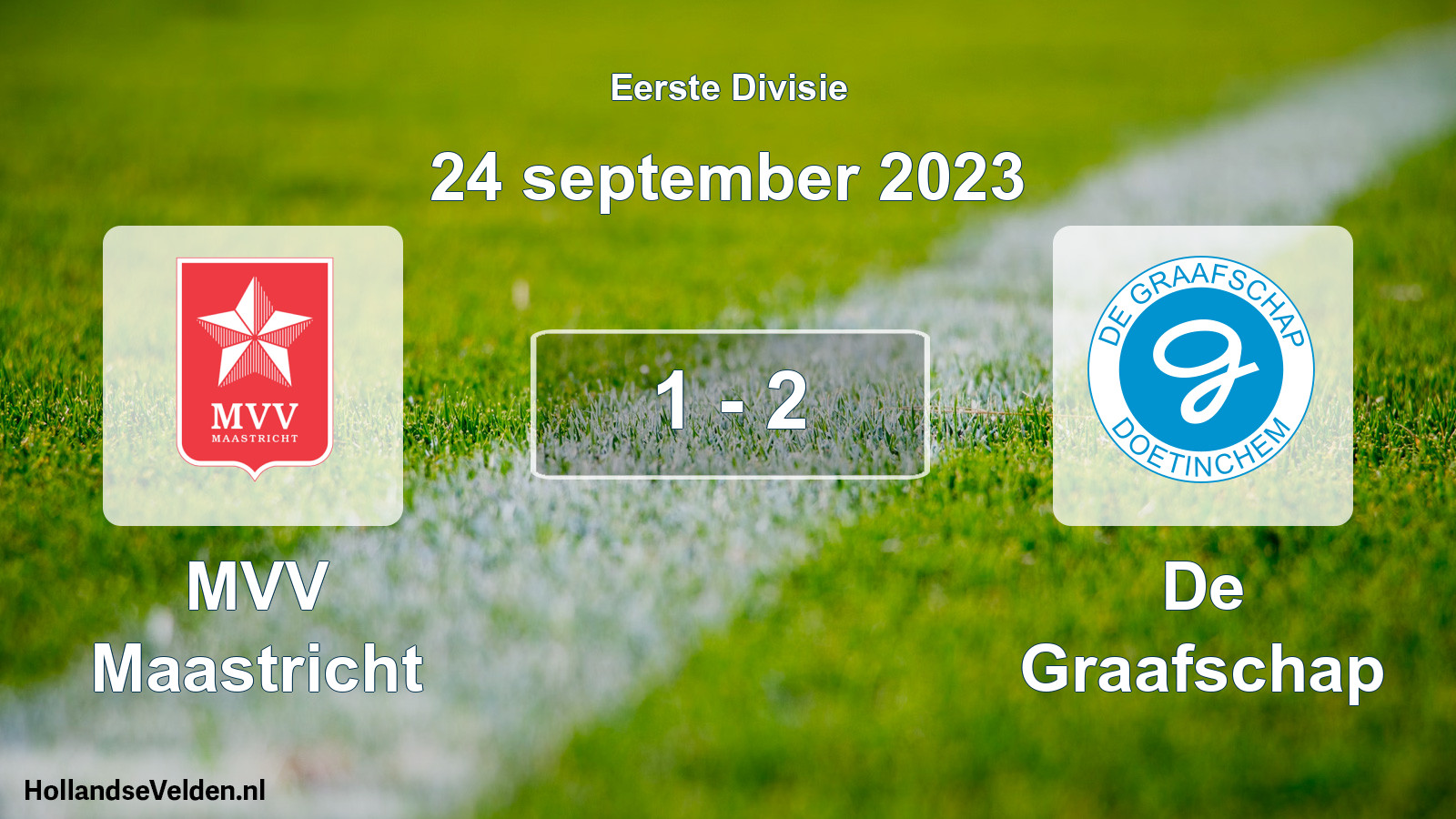 Total number of matches played: MVV Maastricht - De Graafschap 1 - 2 (24 September 2023)