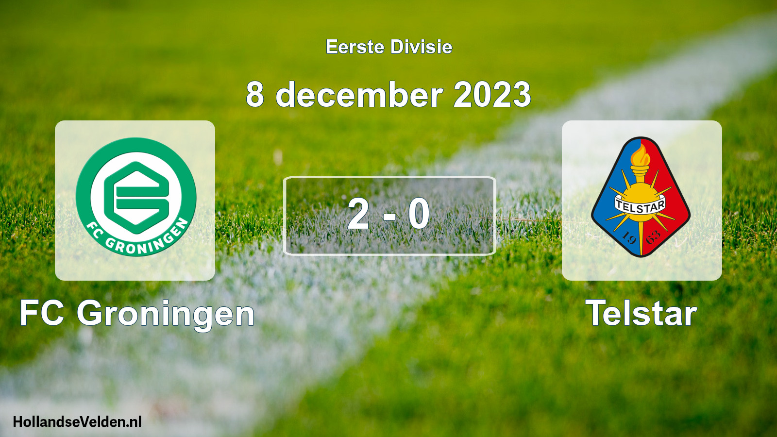 Total number of matches played: FC Groningen - Telstar 2 - 0 (8 December 2023)