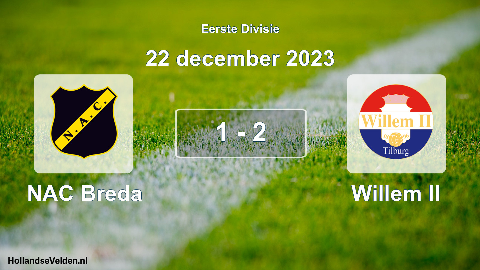 Total number of matches played: NAC Breda - Willem II 1 - 2 (22 December 2023)