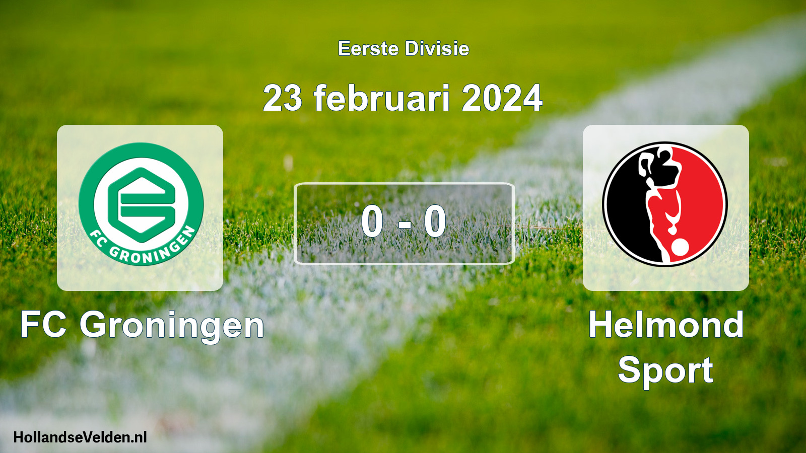 Total number of matches played: FC Groningen - Helmond Sport 0 - 0 (23 February 2024)
