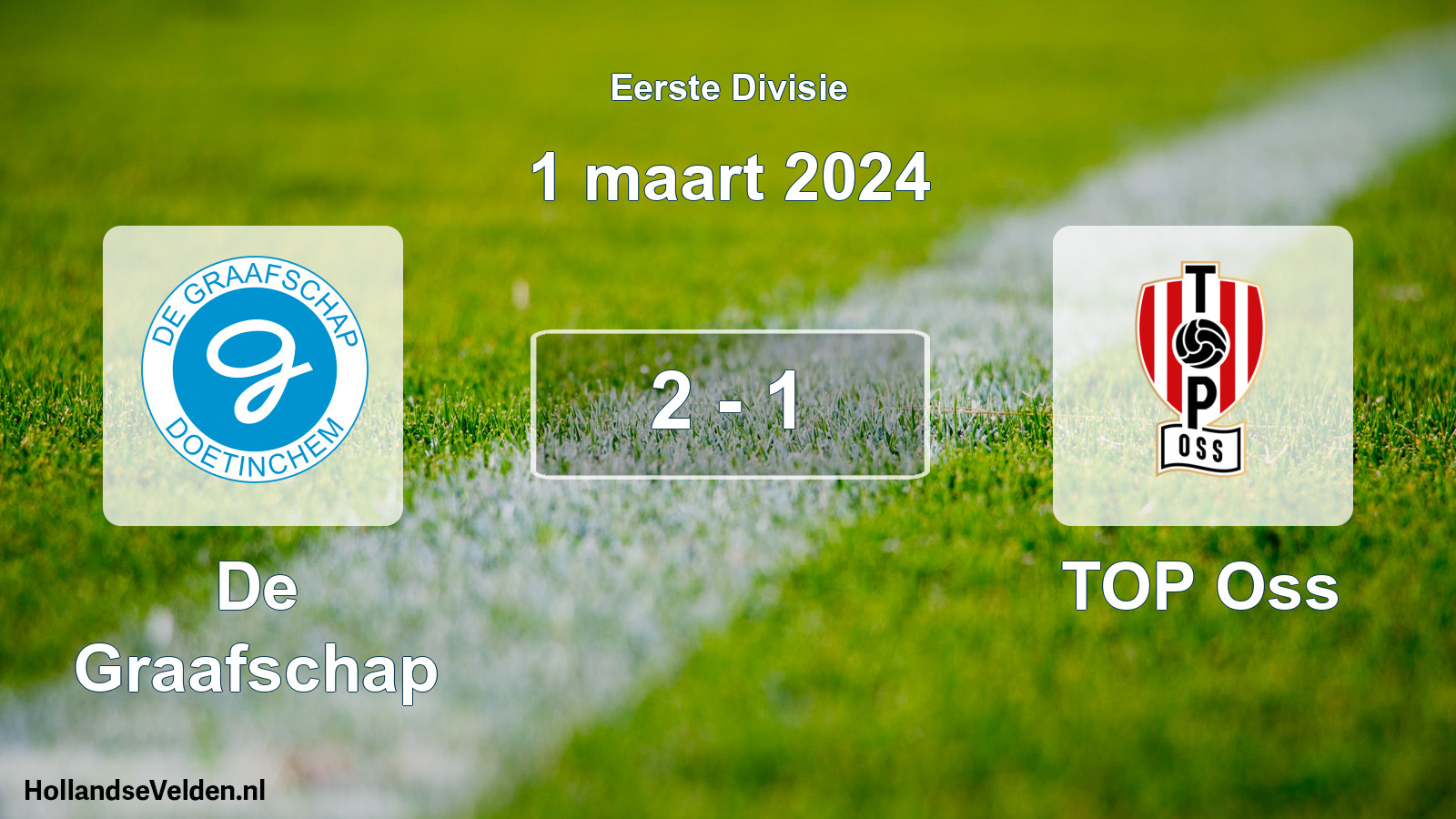 Total number of matches played: De Graafschap - TOP Oss 2 - 1 (1 March 2024)