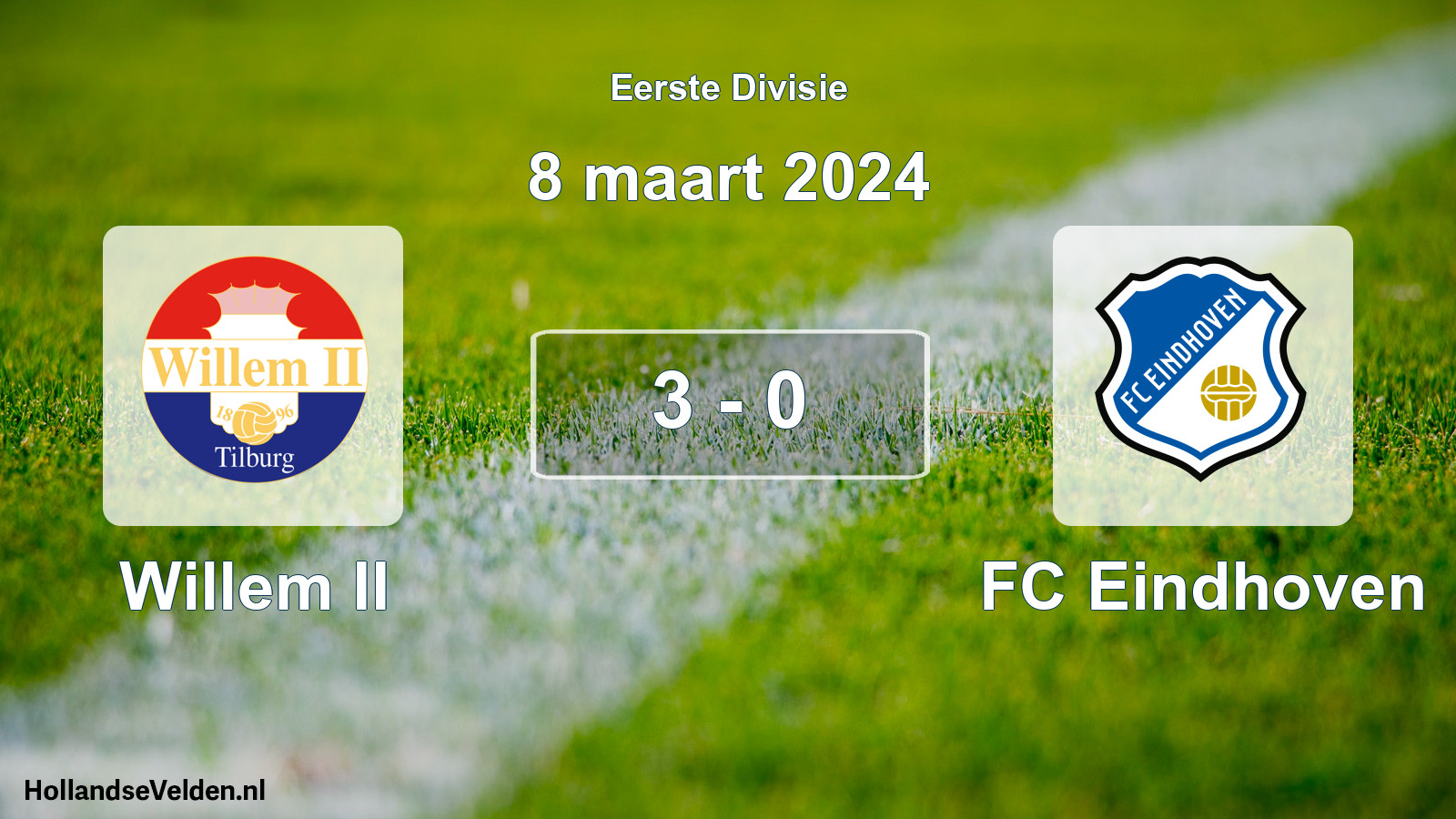 Total number of matches played: Willem II - FC Eindhoven 3 - 0 (8 March 2024)