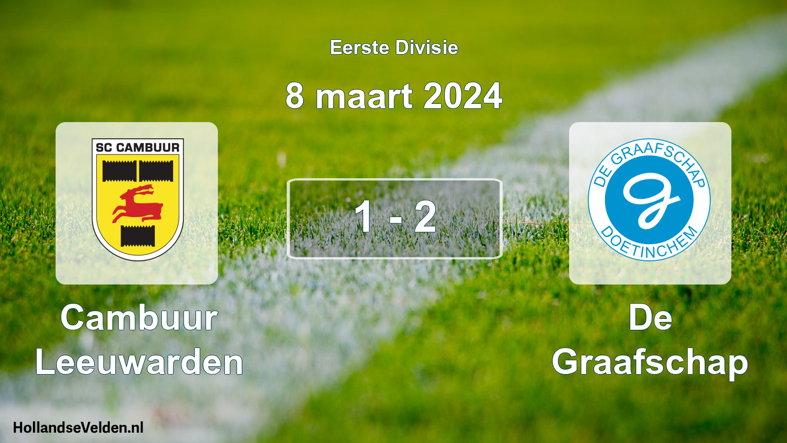 Total number of matches played: Cambuur Leeuwarden - De Graafschap 1 - 2 (8 March 2024)