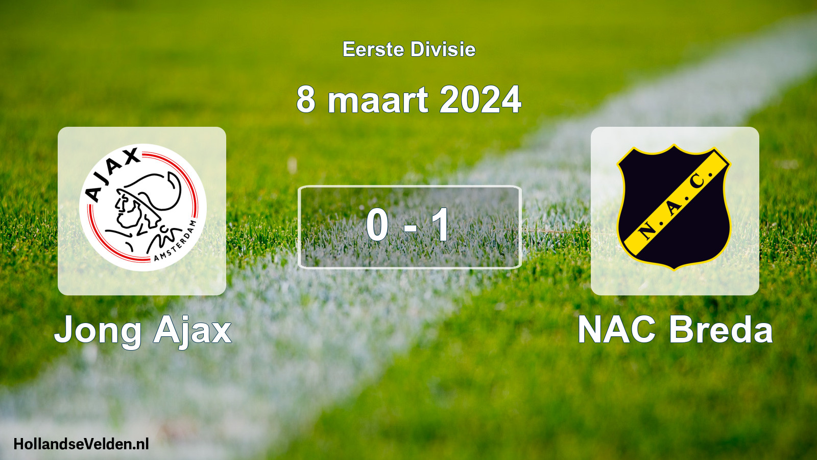 Total number of matches played: Jong Ajax - NAC Breda 0 - 1 (8 March 2024)