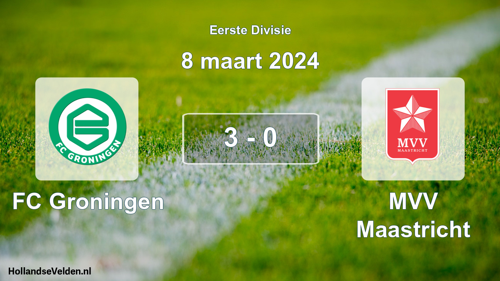 Total number of matches played: FC Groningen - MVV Maastricht 3 - 0 (8 March 2024)