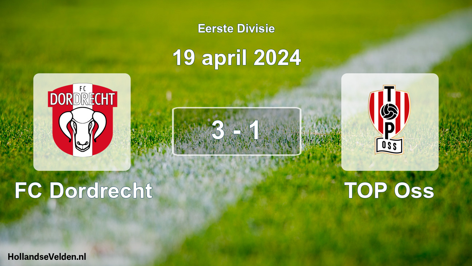 Total number of matches played: FC Dordrecht - TOP Oss 3 - 1 (19 April 2024)