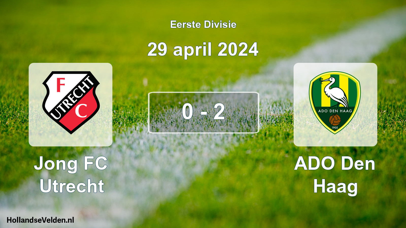 Total number of matches played: Jong FC Utrecht - ADO Den Haag 0 - 2 (29 April 2024)
