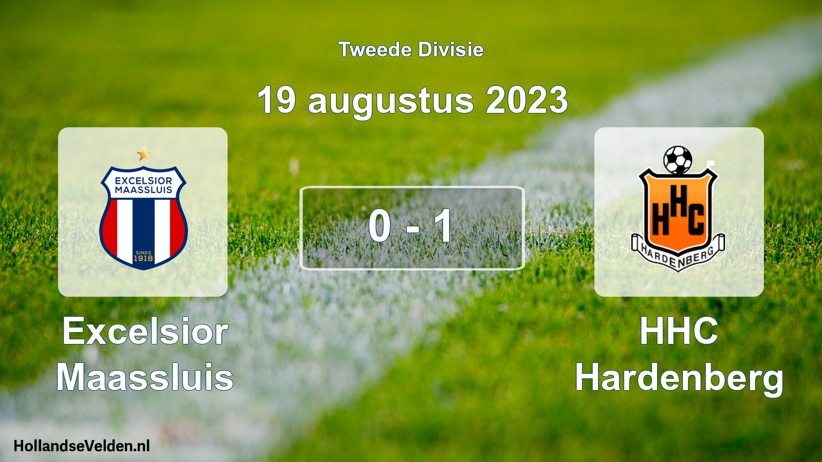 Total number of matches played: Excelsior Maassluis - HHC Hardenberg 0 - 1 (19 August 2023)