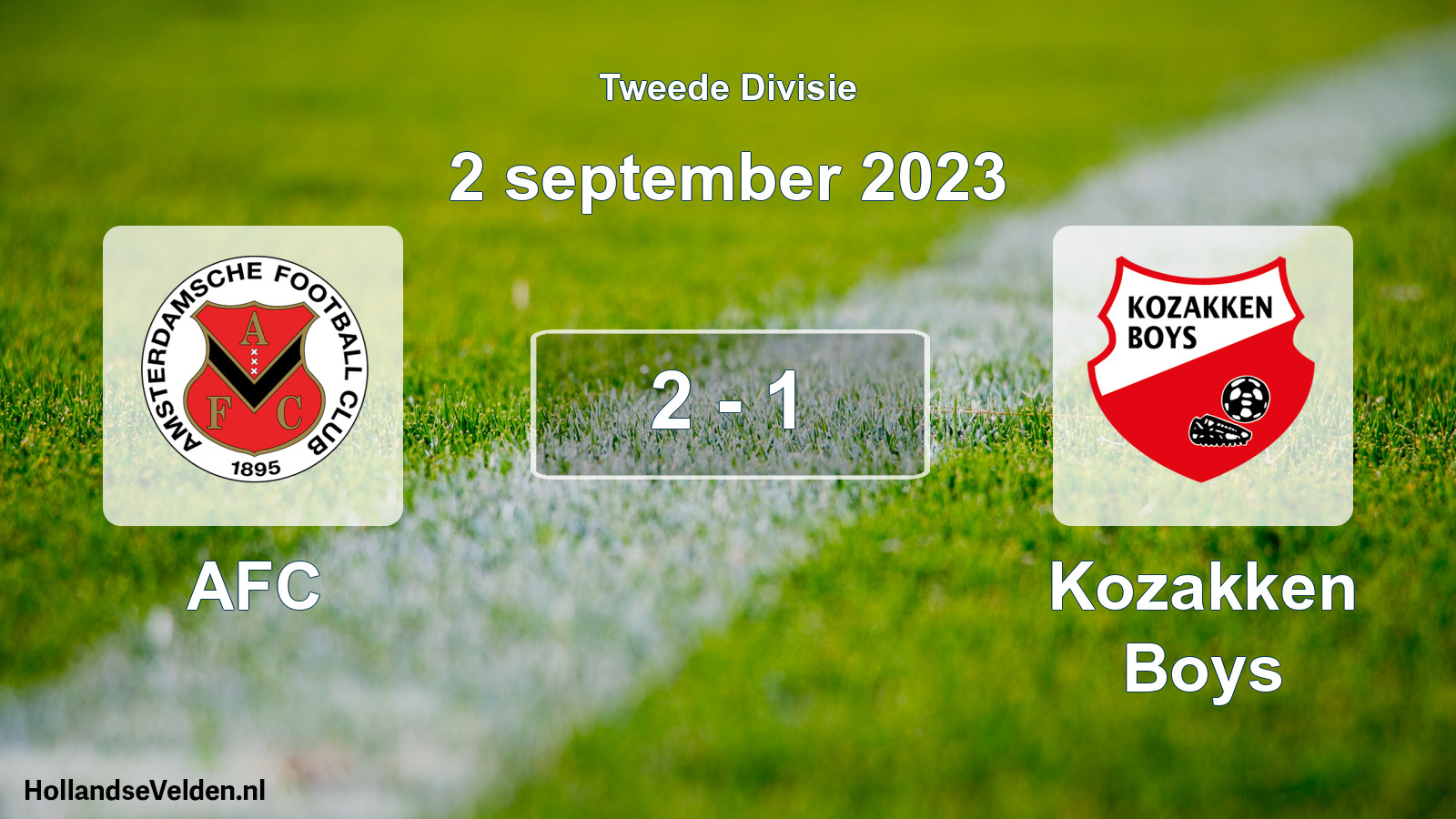 Total number of matches played: AFC - Kozakken Boys 2 - 1 (2 September 2023)