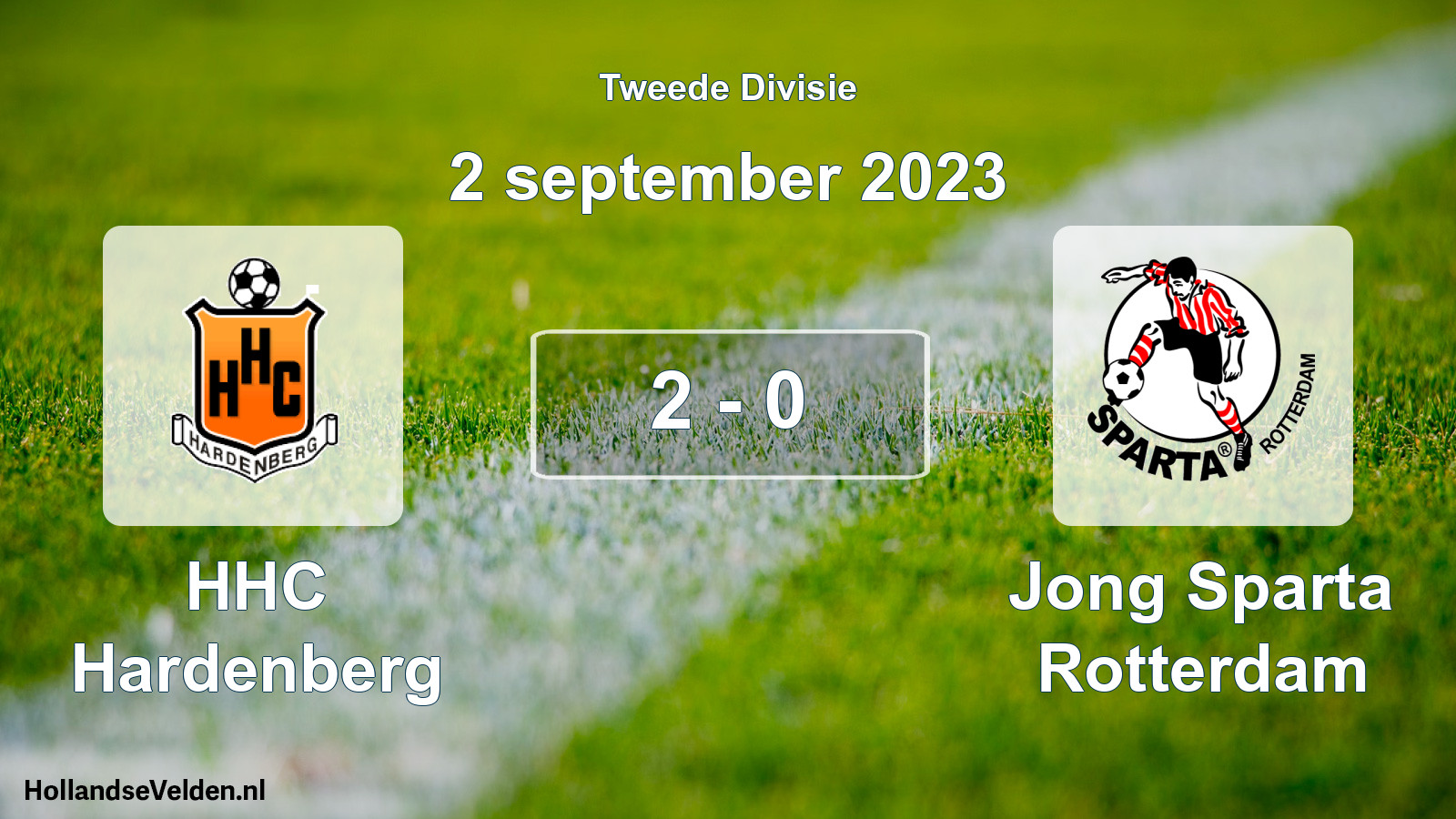 Total number of matches played: HHC Hardenberg - Jong Sparta Rotterdam 2 - 0 (2 September 2023)