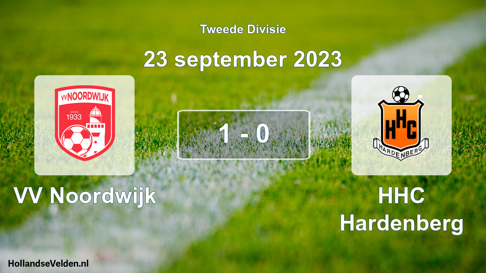 Total number of matches played: VV Noordwijk - HHC Hardenberg 1 - 0 (23 September 2023)