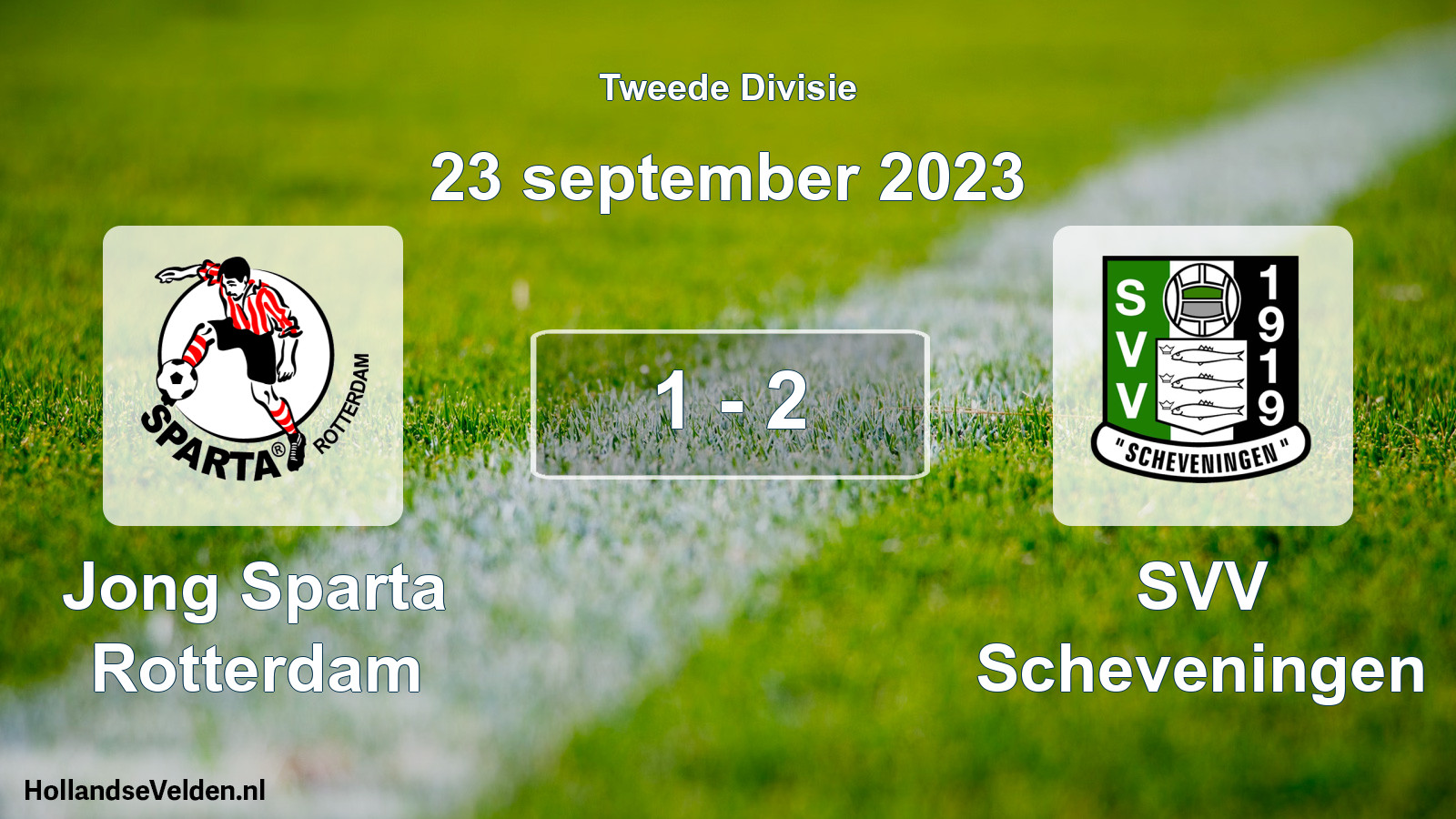 Total number of matches played: Jong Sparta Rotterdam - SVV Scheveningen 1 - 2 (23 September 2023)