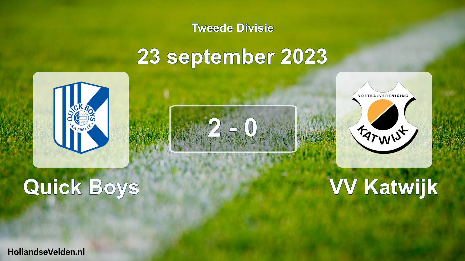 Total number of matches played: Quick Boys - VV Katwijk 2 - 0 (23 September 2023)