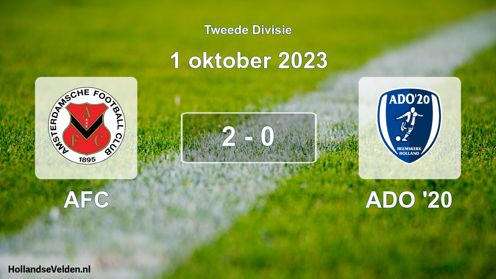 Total number of matches played: AFC - ADO '20 2 - 0 (1 October 2023)