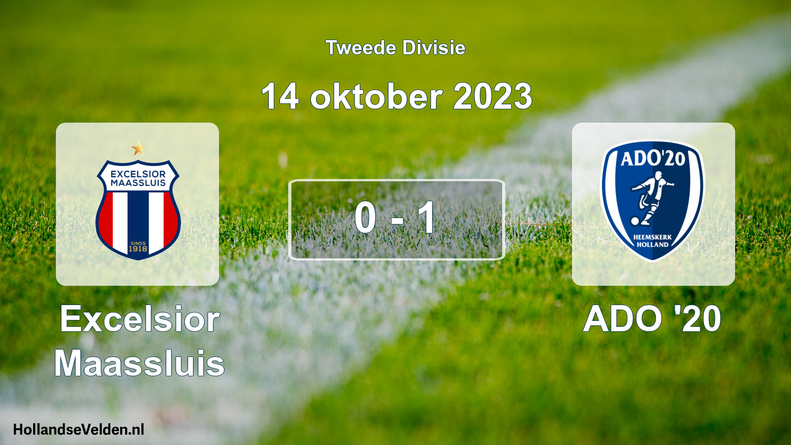 Total number of matches played: Excelsior Maassluis - ADO '20 0 - 1 (14 October 2023)