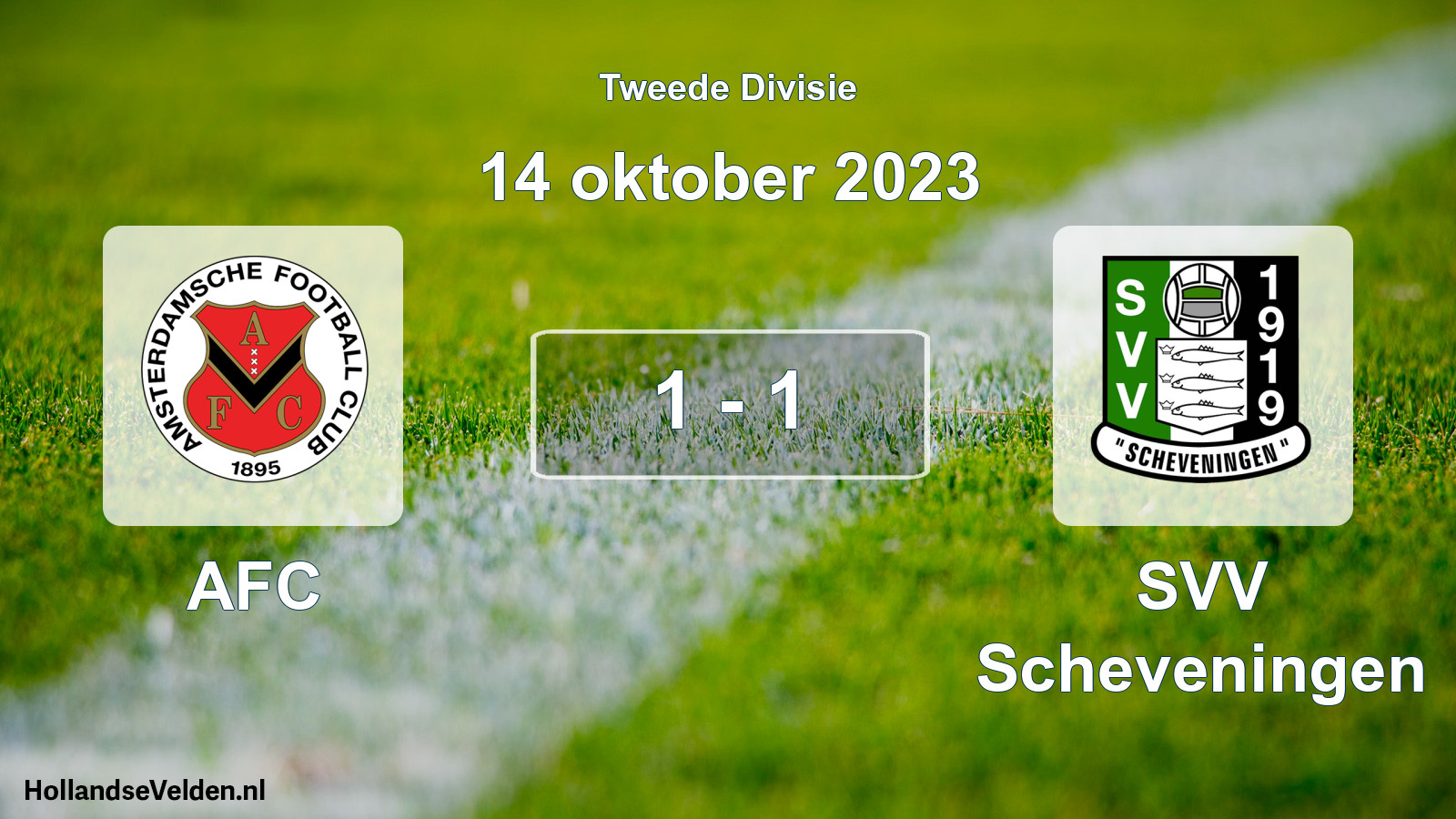 Total number of matches played: AFC - SVV Scheveningen 1 - 1 (14 October 2023)