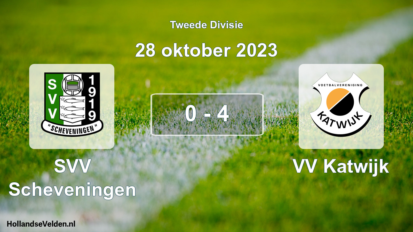 Total number of matches played: SVV Scheveningen - VV Katwijk 0 - 4 (28 October 2023)
