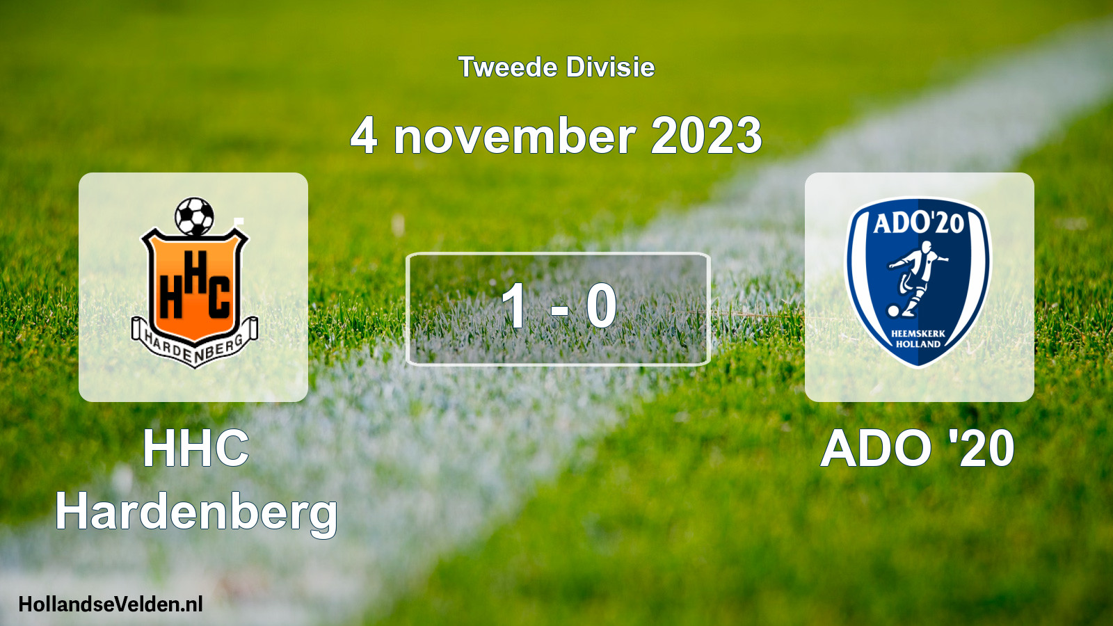 Total number of matches played: HHC Hardenberg - ADO '20 1 - 0 (4 November 2023)