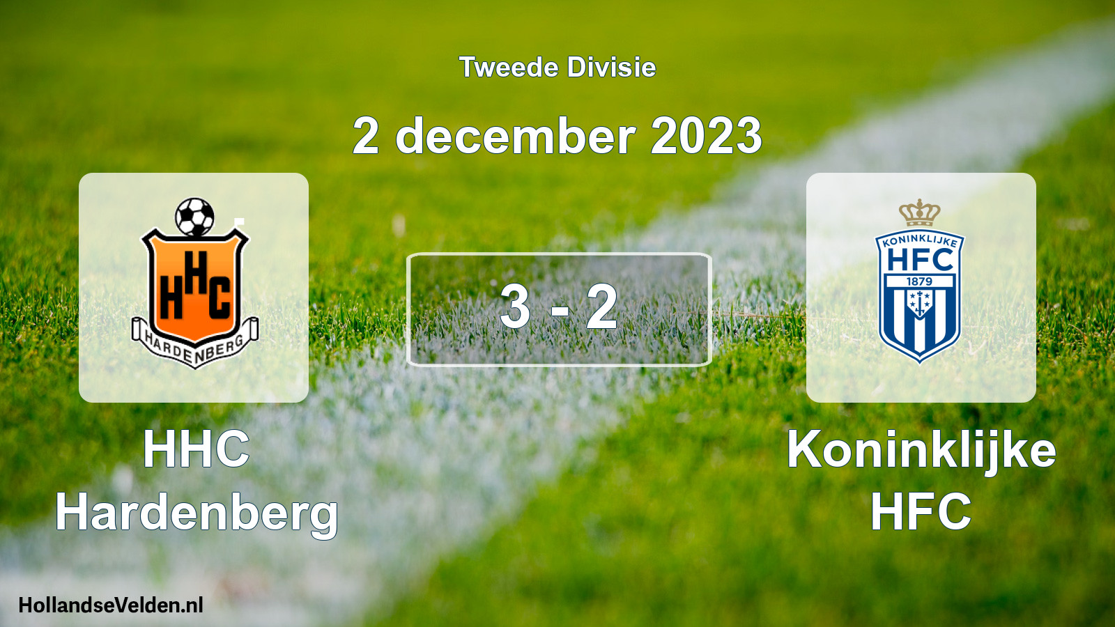 Total number of matches played: HHC Hardenberg - Koninklijke HFC 3 - 2 (2 December 2023)