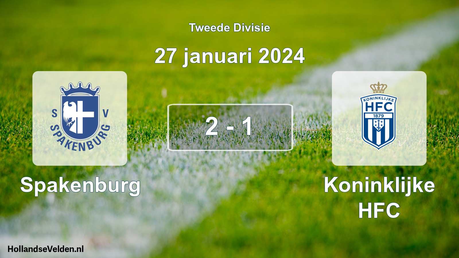 Total number of matches played: Spakenburg - Koninklijke HFC 2 - 1 (27 January 2024)