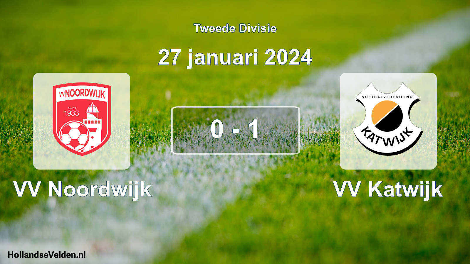 Total number of matches played: VV Noordwijk - VV Katwijk 0 - 1 (27 January 2024)