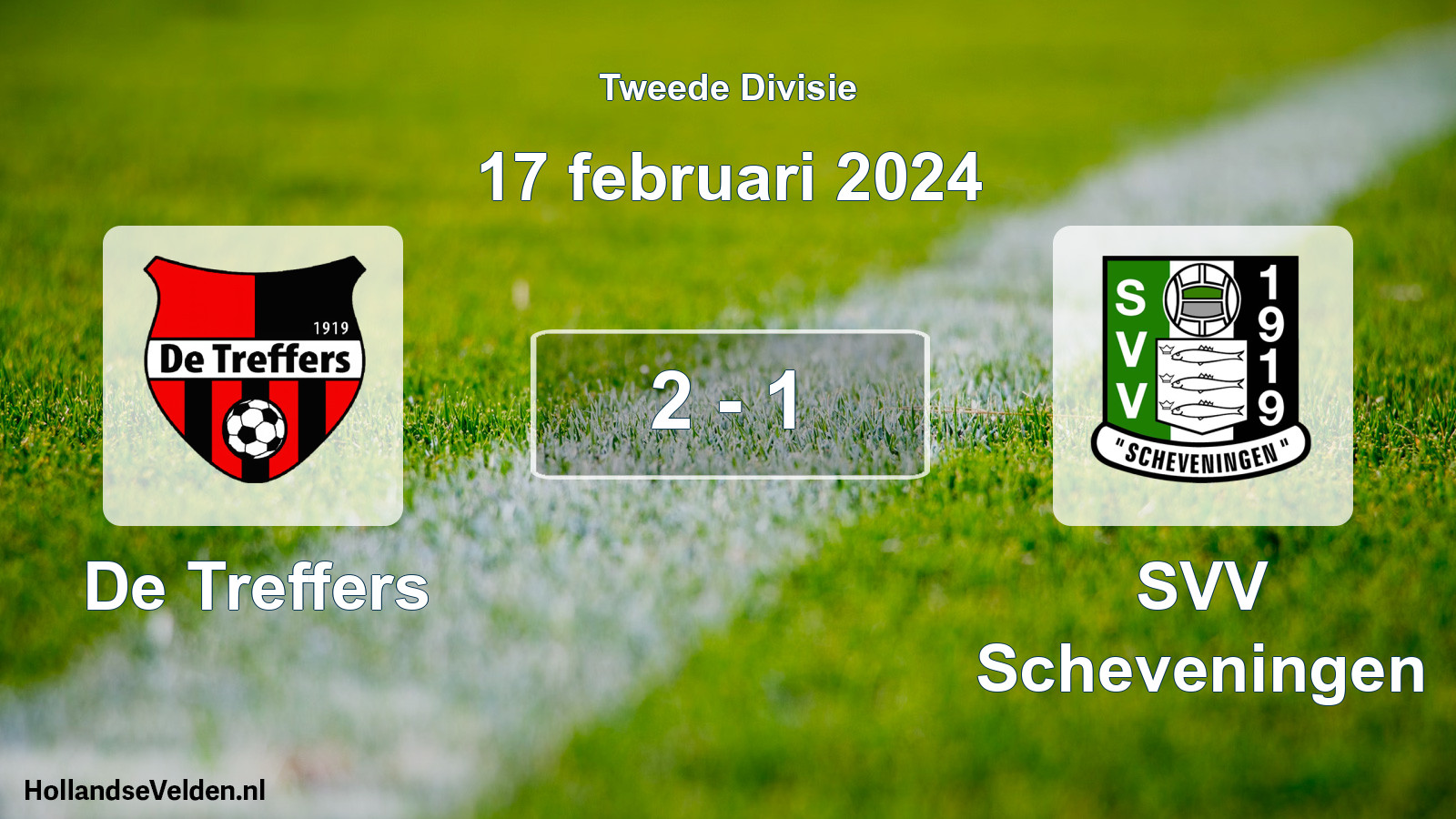 Total number of matches played: De Treffers - SVV Scheveningen 2 - 1 (17 February 2024)