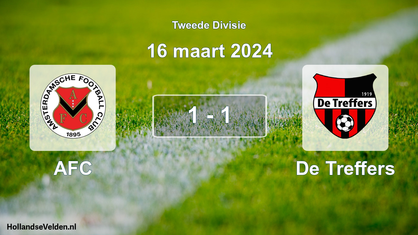 Total number of matches played: AFC - De Treffers 1 - 1 (16 March 2024)