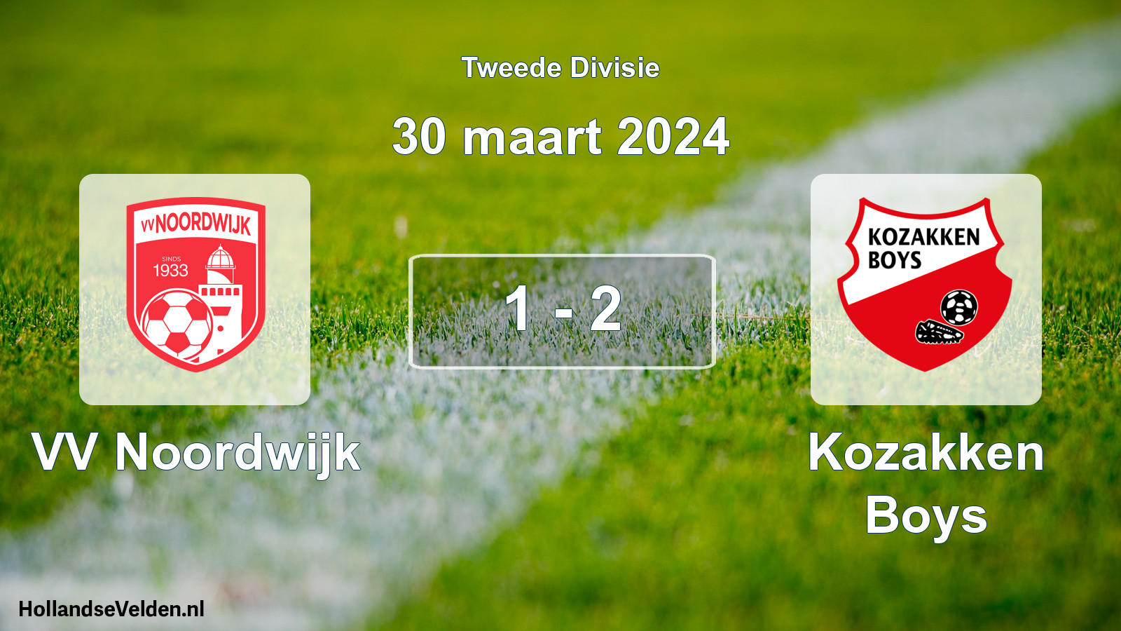 Total number of matches played: VV Noordwijk - Kozakken Boys 1 - 2 (30 March 2024)