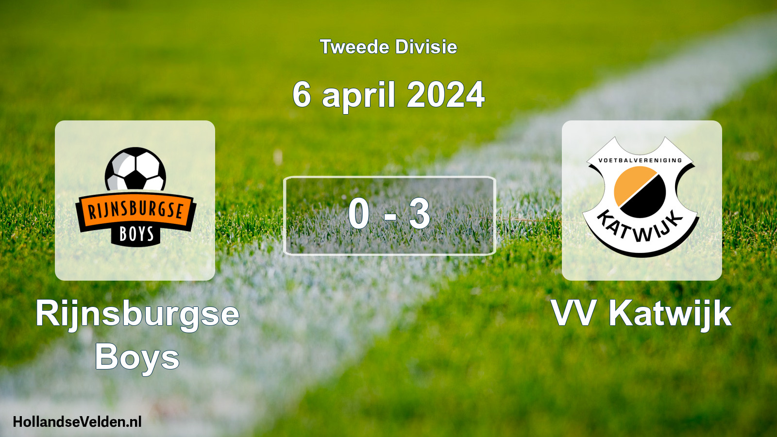 Total number of matches played: Rijnsburgse Boys - VV Katwijk 0 - 3 (6 April 2024)