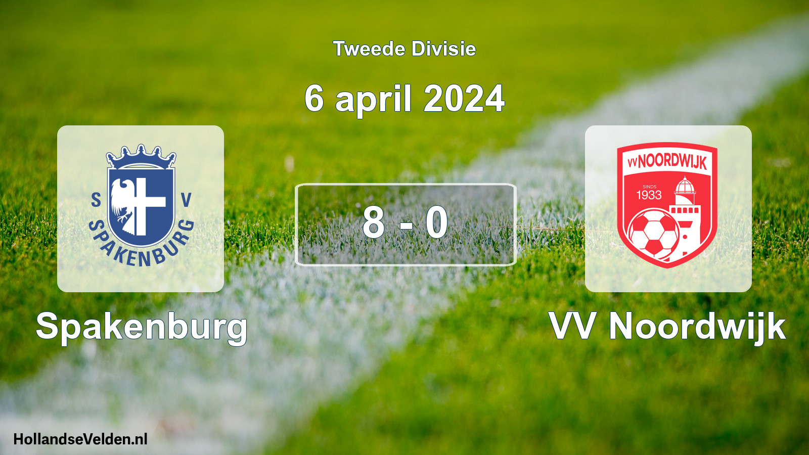 Total number of matches played: Spakenburg - VV Noordwijk 8 - 0 (6 April 2024)