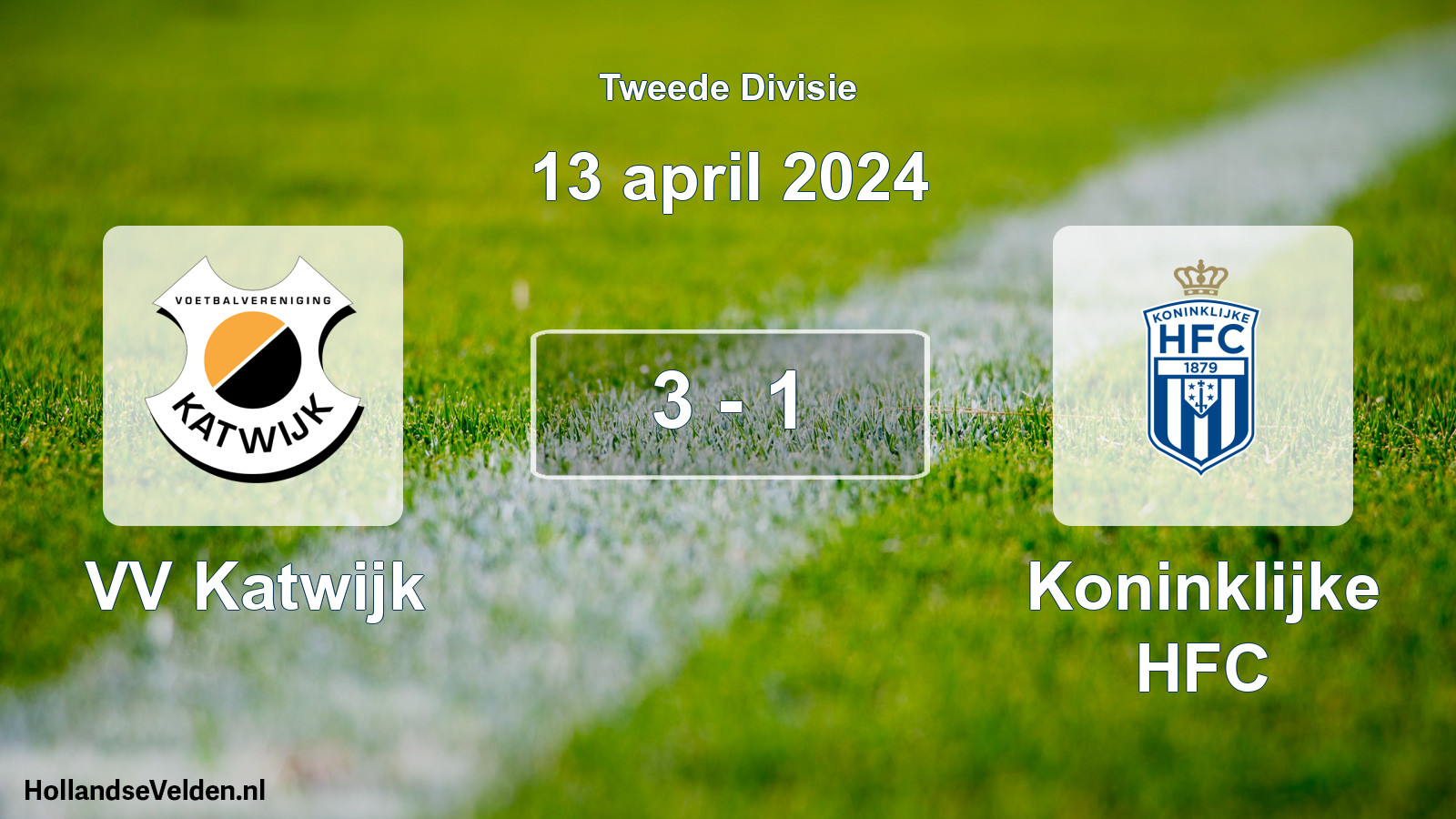 Total number of matches played: VV Katwijk - Koninklijke HFC 3 - 1 (13 April 2024)