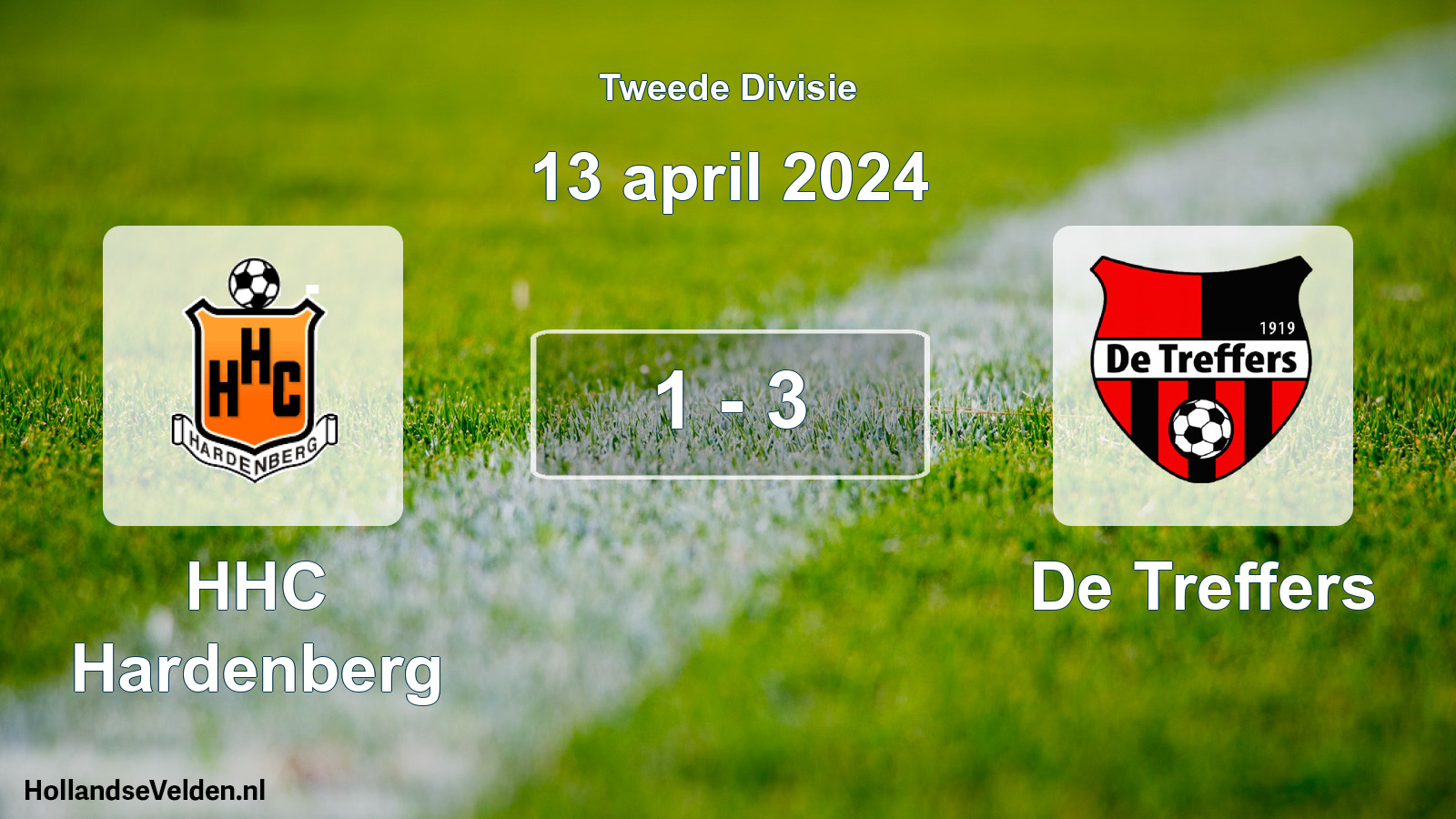Total number of matches played: HHC Hardenberg - De Treffers 1 - 3 (13 April 2024)