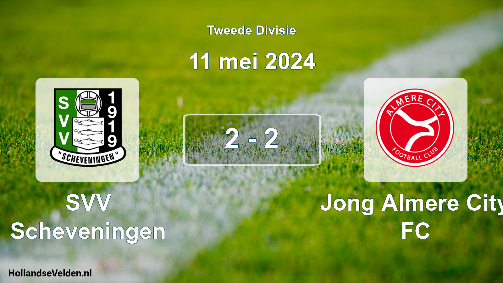 Total number of matches played: SVV Scheveningen - Jong Almere City FC 2 - 2 (11 May 2024)