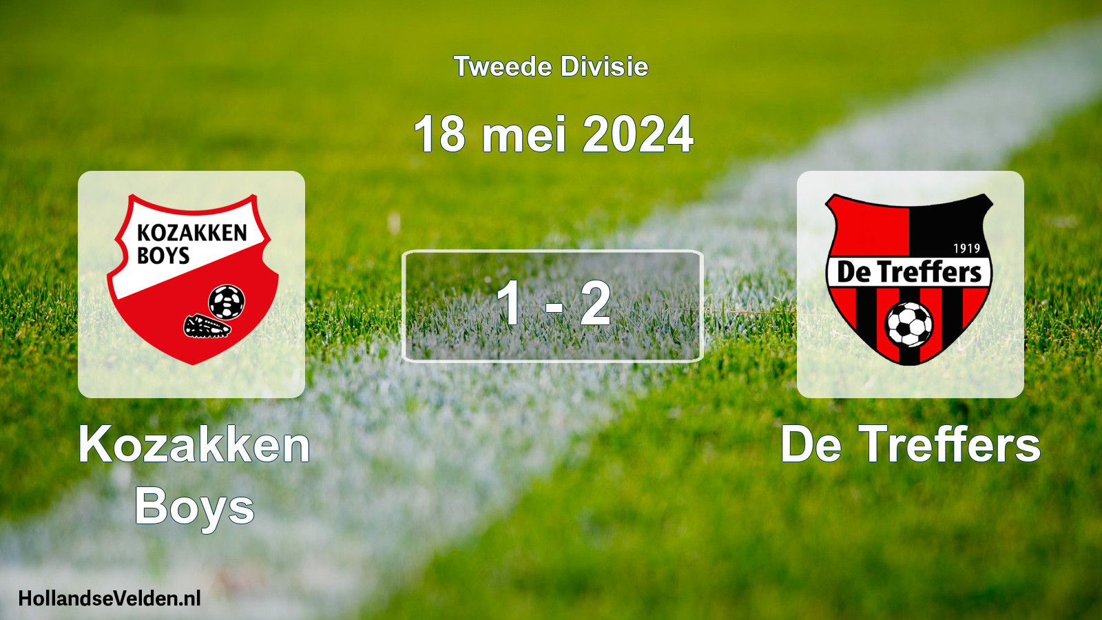 Total number of matches played: Kozakken Boys - De Treffers 1 - 2 (18 May 2024)