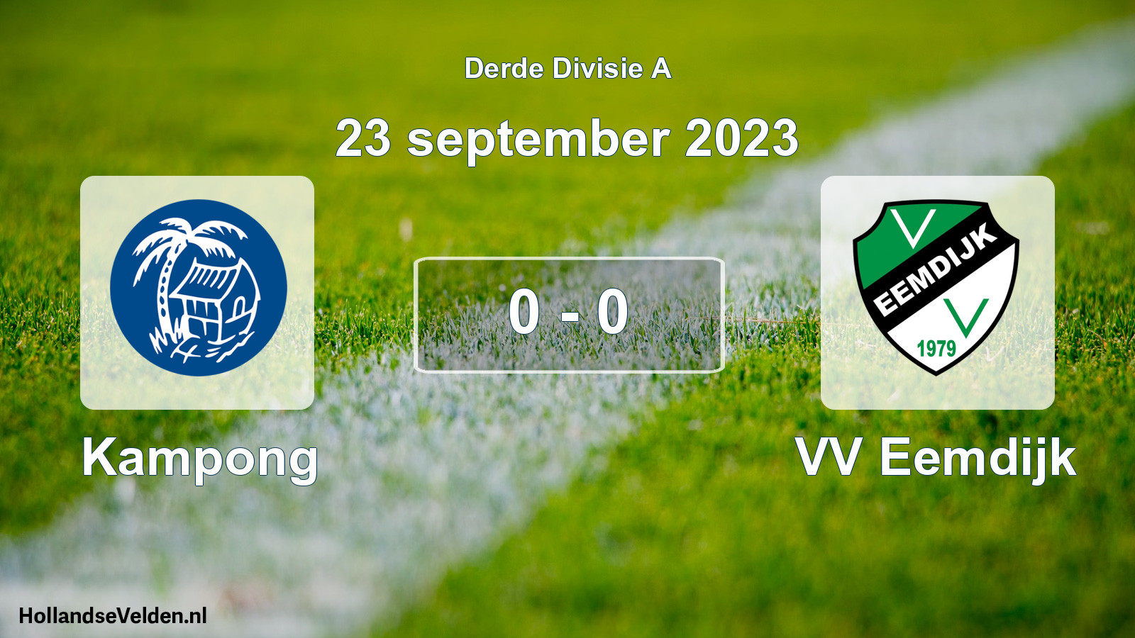Total number of matches played: Kampong - VV Eemdijk 0 - 0 (23 September 2023)