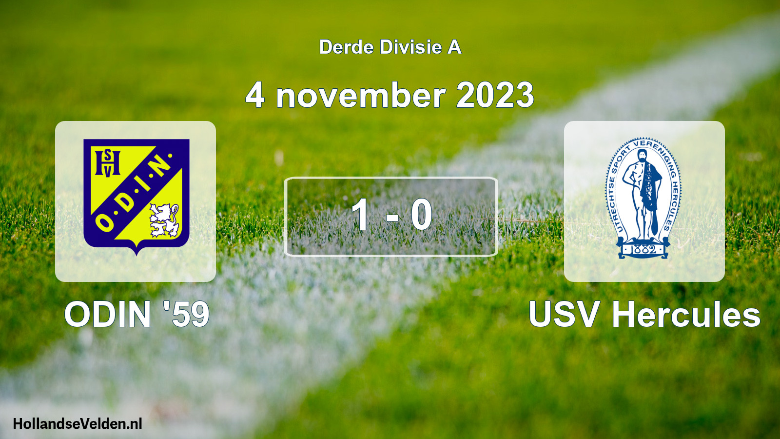 Total number of matches played: ODIN '59 - USV Hercules 1 - 0 (4 November 2023)