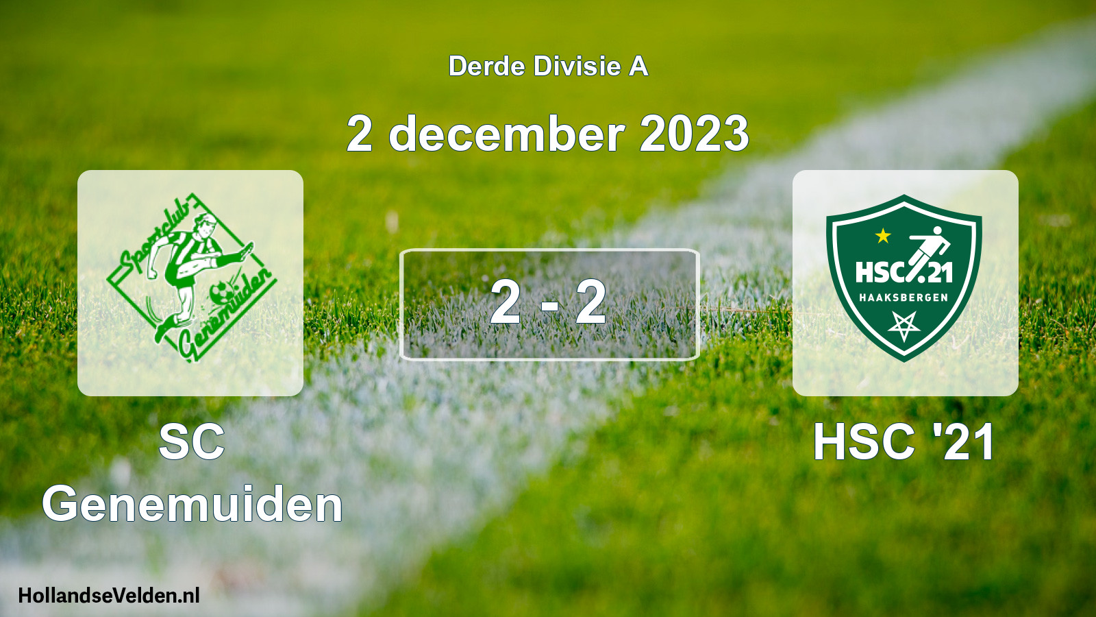 Total number of matches played: SC Genemuiden - HSC '21 2 - 2 (2 December 2023)