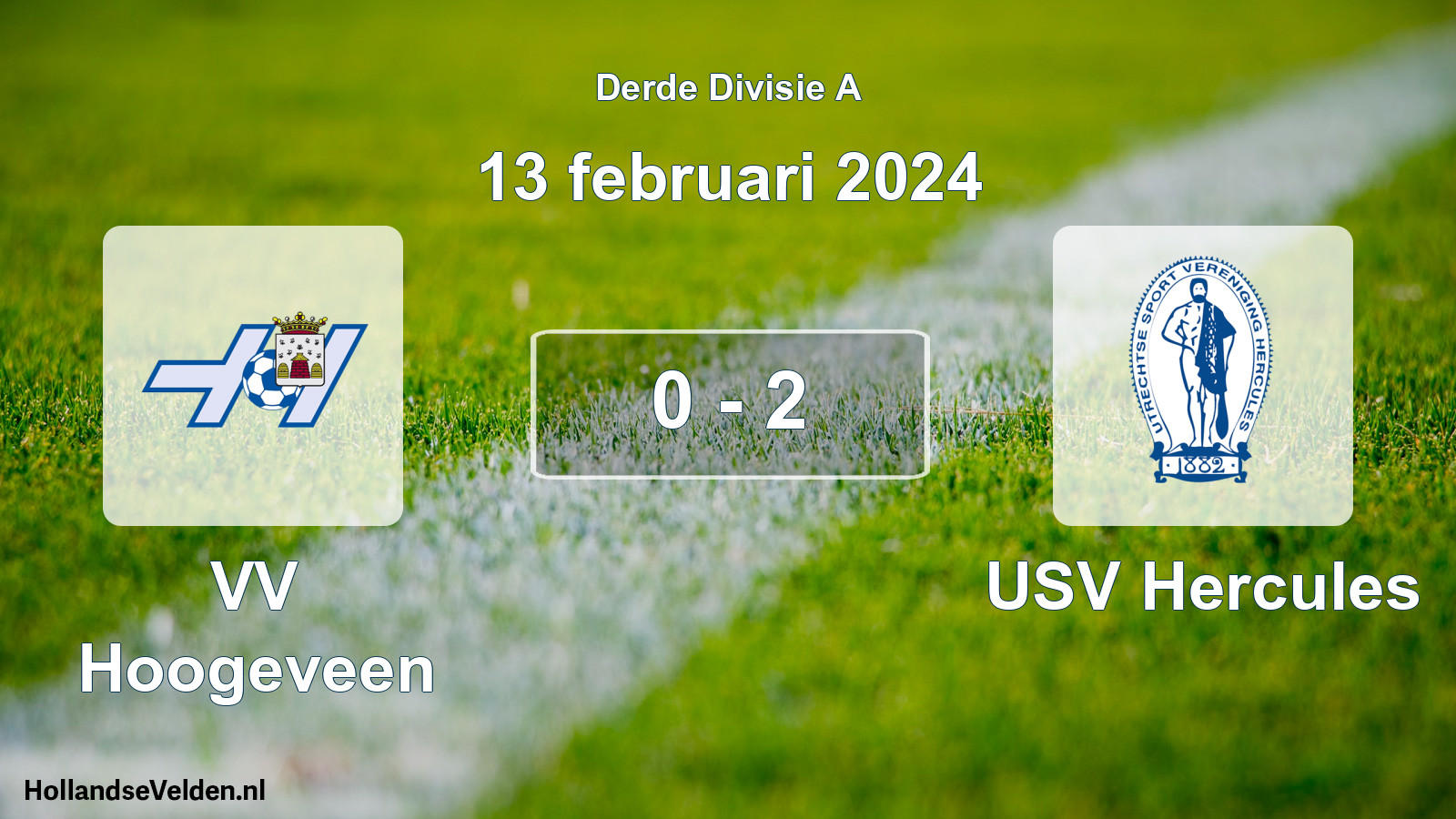 Total number of matches played: VV Hoogeveen - USV Hercules 0 - 2 (13 February 2024)